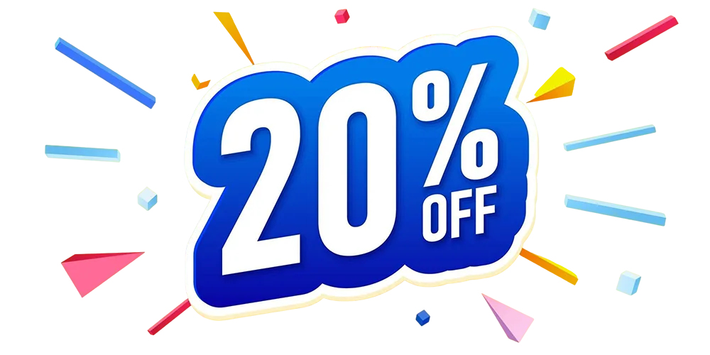 Rabatt 20% Rabatt